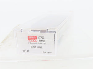 N Scale Micro-Trains MTL 35140 SOO Line 40' Despatch Stock Car #29628