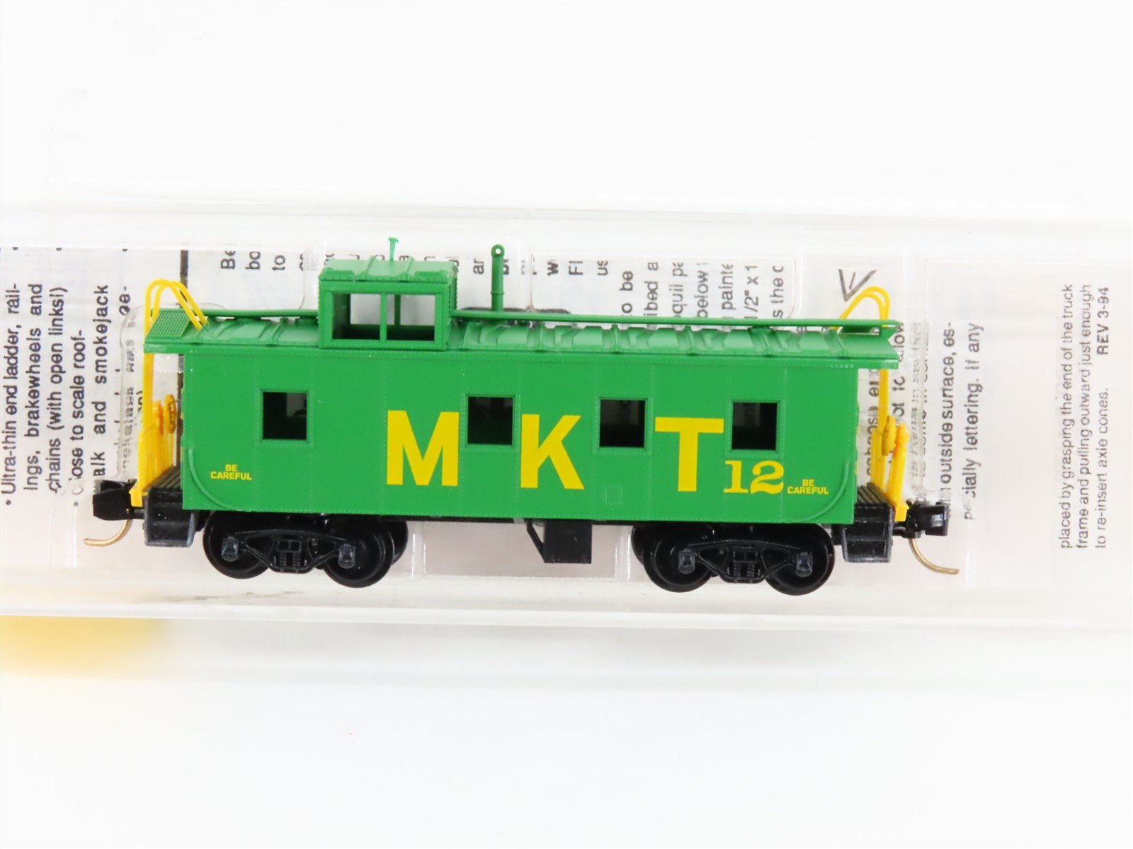 N Scale Micro-Trains MTL 100040 MKT Missouri Kansas Texas 36' Steel Caboose #12