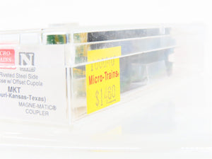 N Scale Micro-Trains MTL 100040 MKT Missouri Kansas Texas 36' Steel Caboose #12