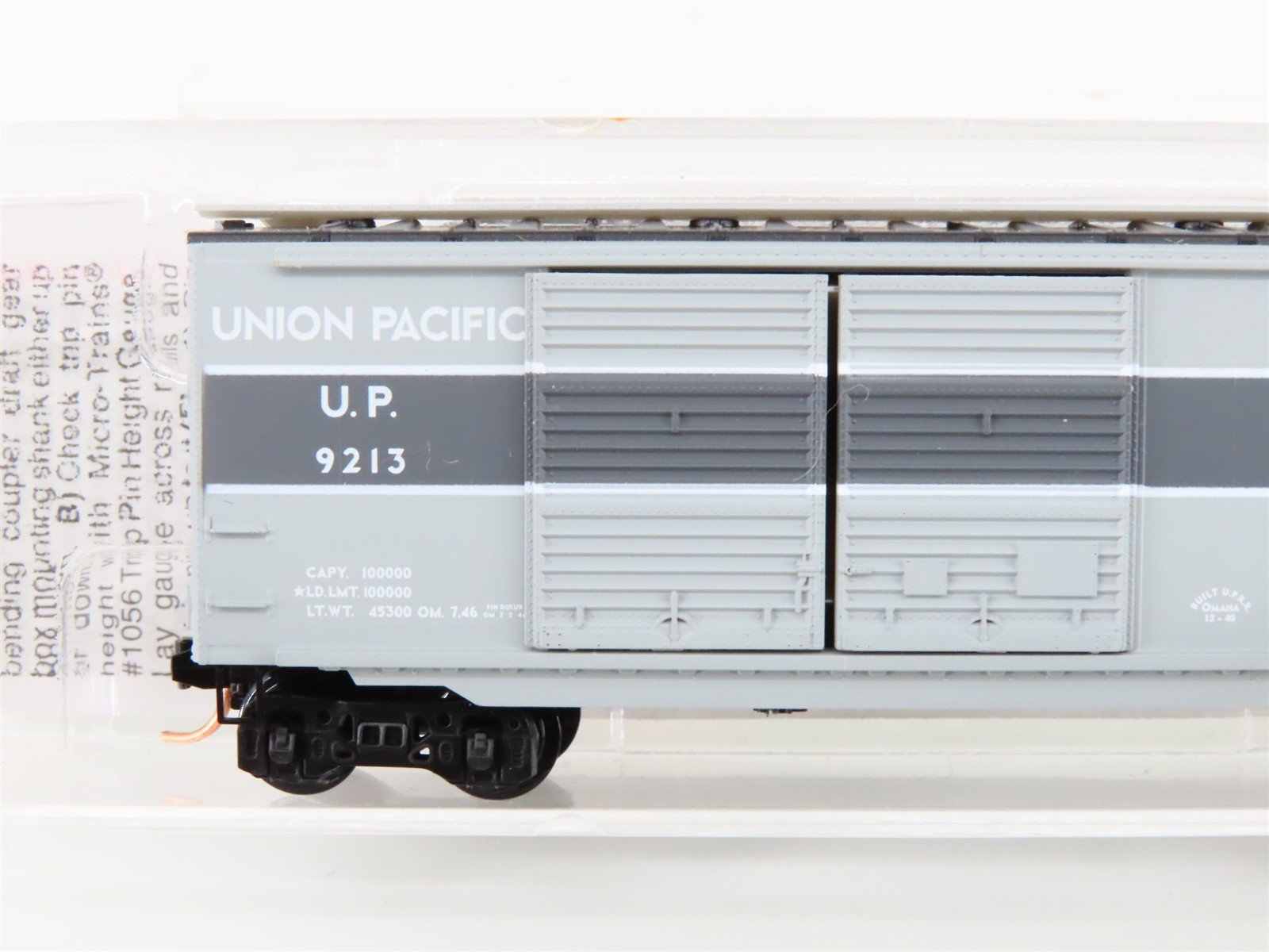 N Scale Micro-Trains MTL 23270 UP Union Pacific 40' Double Door Box Car #9213