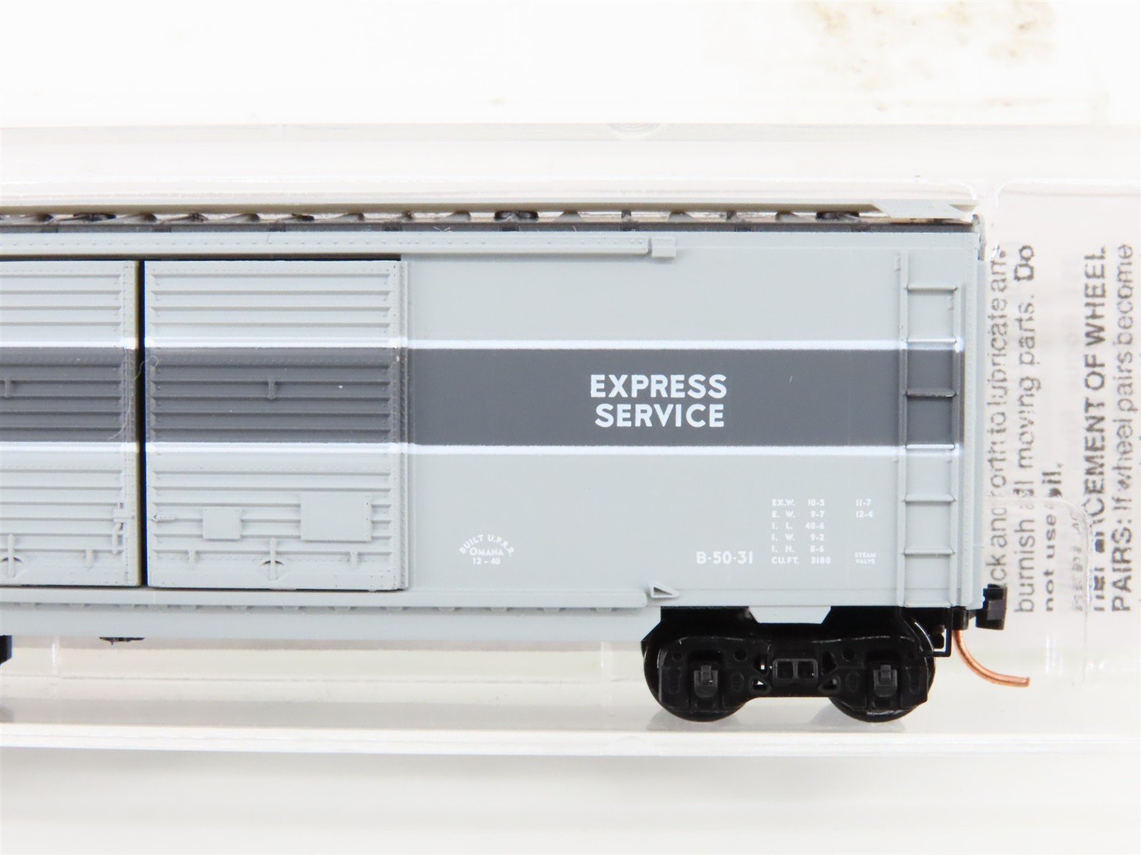 N Scale Micro-Trains MTL 23270 UP Union Pacific 40' Double Door Box Car #9213