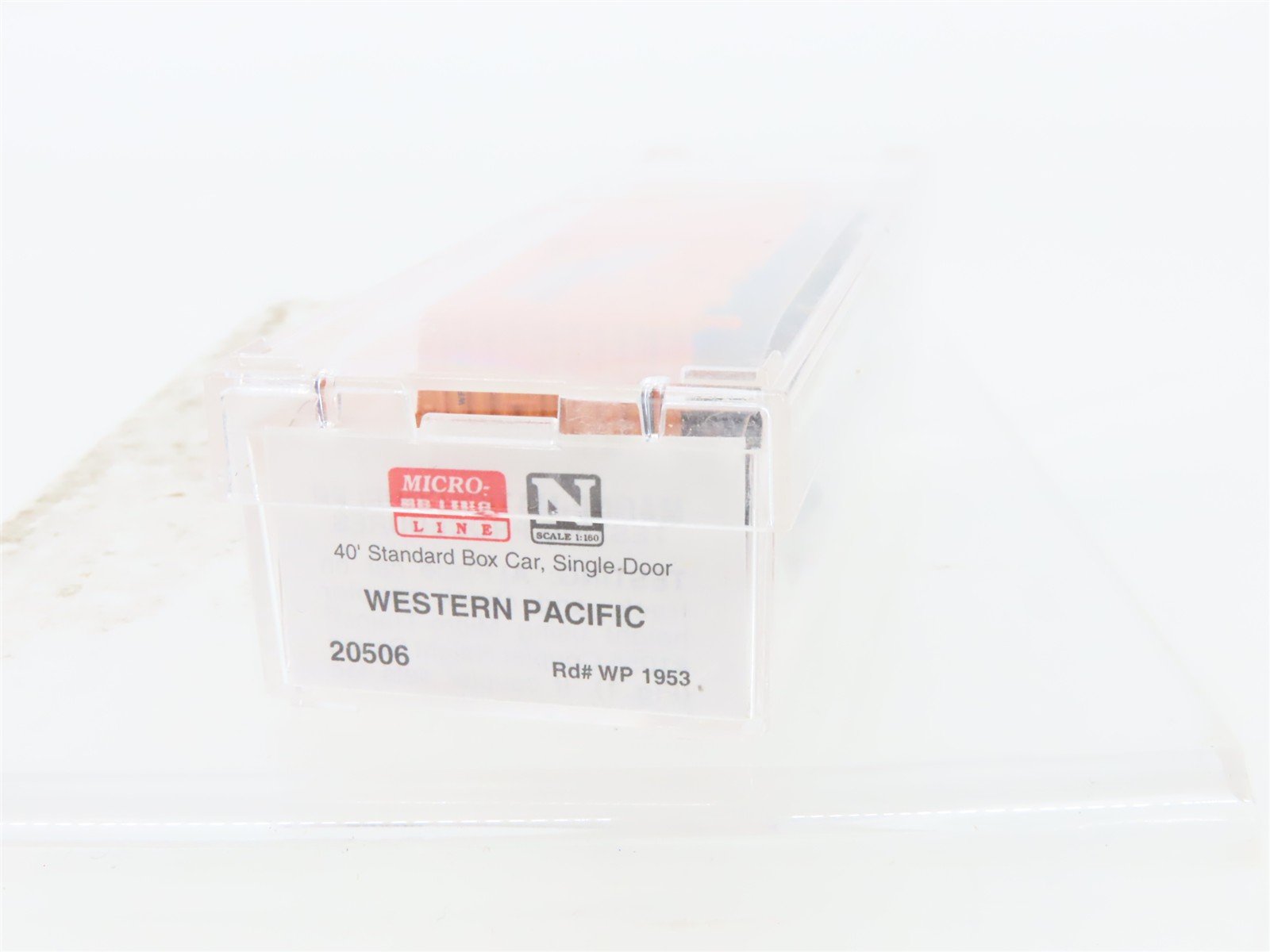 N Scale Micro-Trains MTL 20506 WP Western Pacific Feather 40' Box Car #1953
