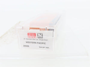 N Scale Micro-Trains MTL 20506 WP Western Pacific Feather 40' Box Car #1953