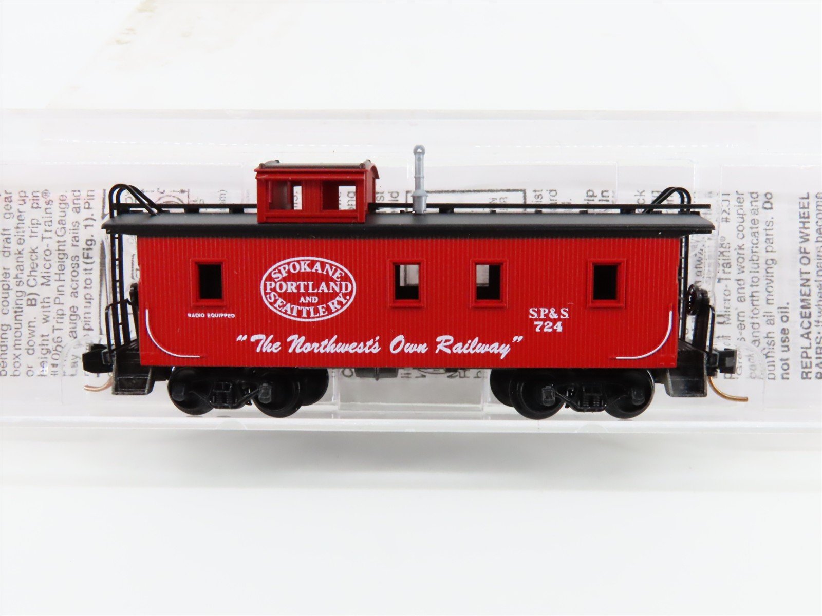 N Scale Micro-Trains MTL 51060 SP&S Spokane Portland & Seattle 34' Caboose #724