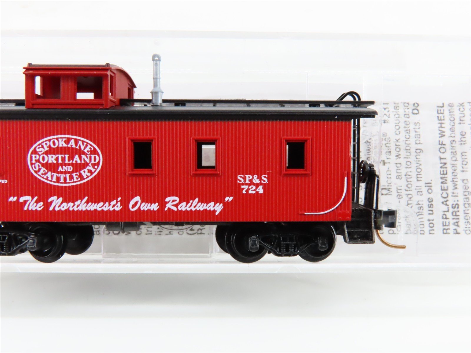 N Scale Micro-Trains MTL 51060 SP&S Spokane Portland & Seattle 34' Caboose #724