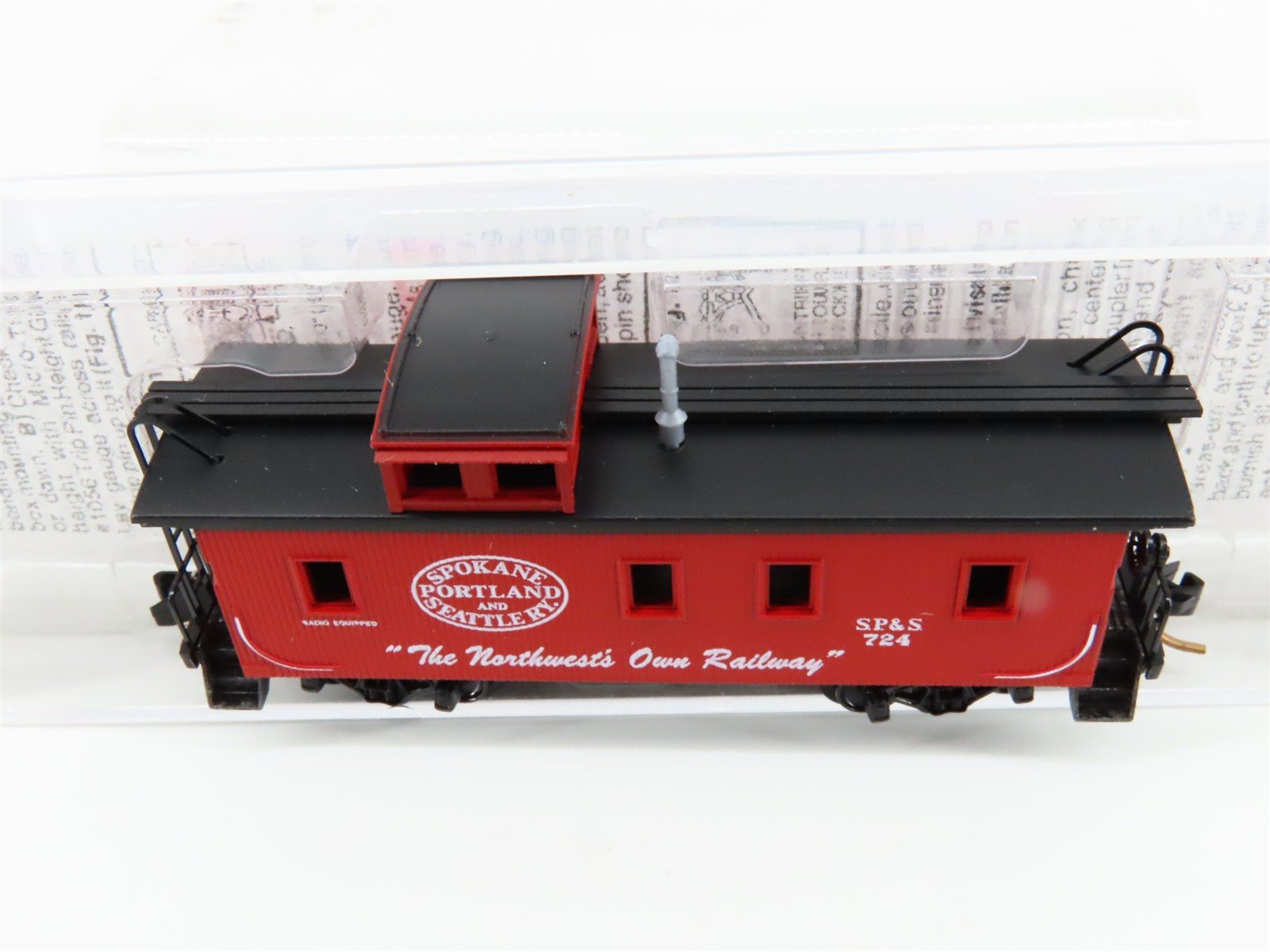 N Scale Micro-Trains MTL 51060 SP&S Spokane Portland & Seattle 34' Caboose #724