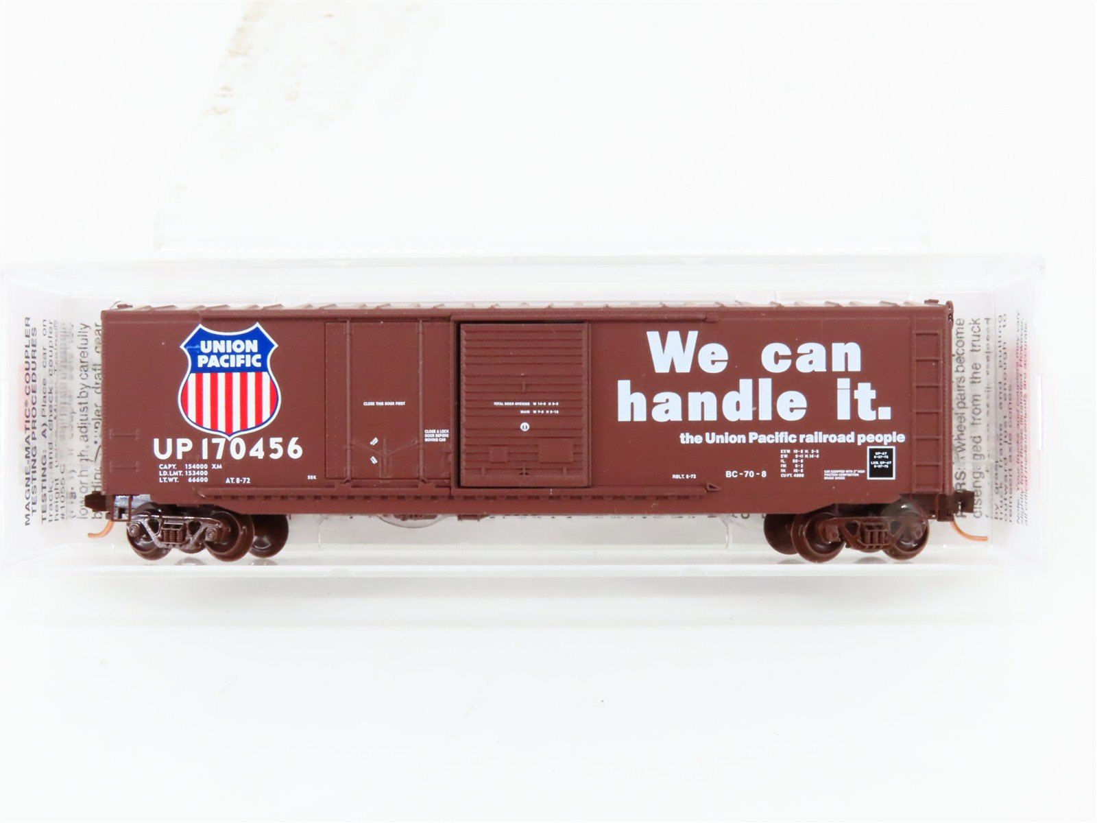 N Scale Micro-Trains MTL 76040 UP Union Pacific Railroad 50' Box Car #170456