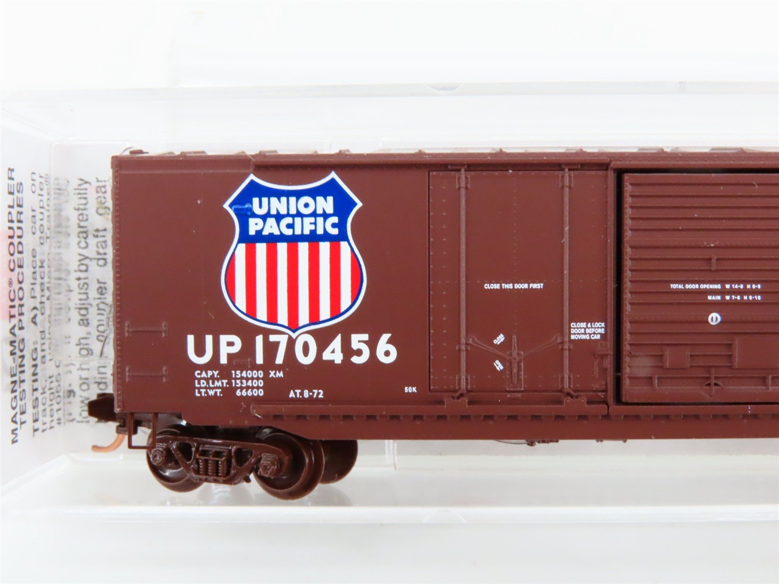 N Scale Micro-Trains MTL 76040 UP Union Pacific Railroad 50' Box Car #170456