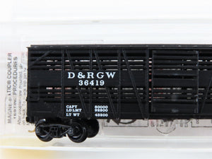 N Scale Micro-Trains MTL 35090 D&RGW Rio Grande 40' Despatch Stock Car #36419