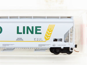 N Scale Micro-Trains MTL 94150 SOO Line 3-Bay Center Flow Covered Hopper #73465