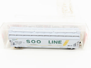 N Scale Micro-Trains MTL 94150 SOO Line 3-Bay Center Flow Covered Hopper #73465