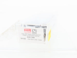 N Scale Micro-Trains MTL 94150 SOO Line 3-Bay Center Flow Covered Hopper #73465