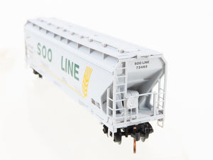 N Scale Micro-Trains MTL 94150 SOO Line 3-Bay Center Flow Covered Hopper #73465