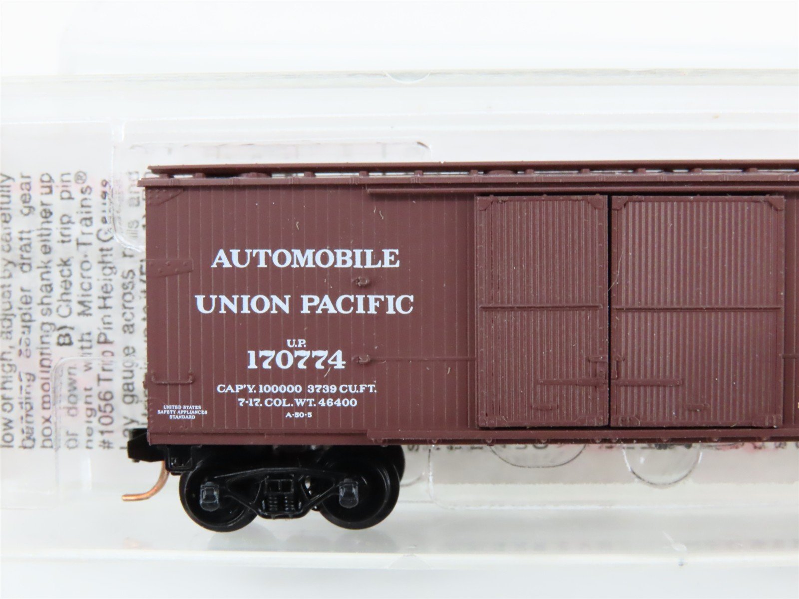N Scale Micro-Trains MTL 41010 UP Union Pacific 40' Automobile Box Car #170774
