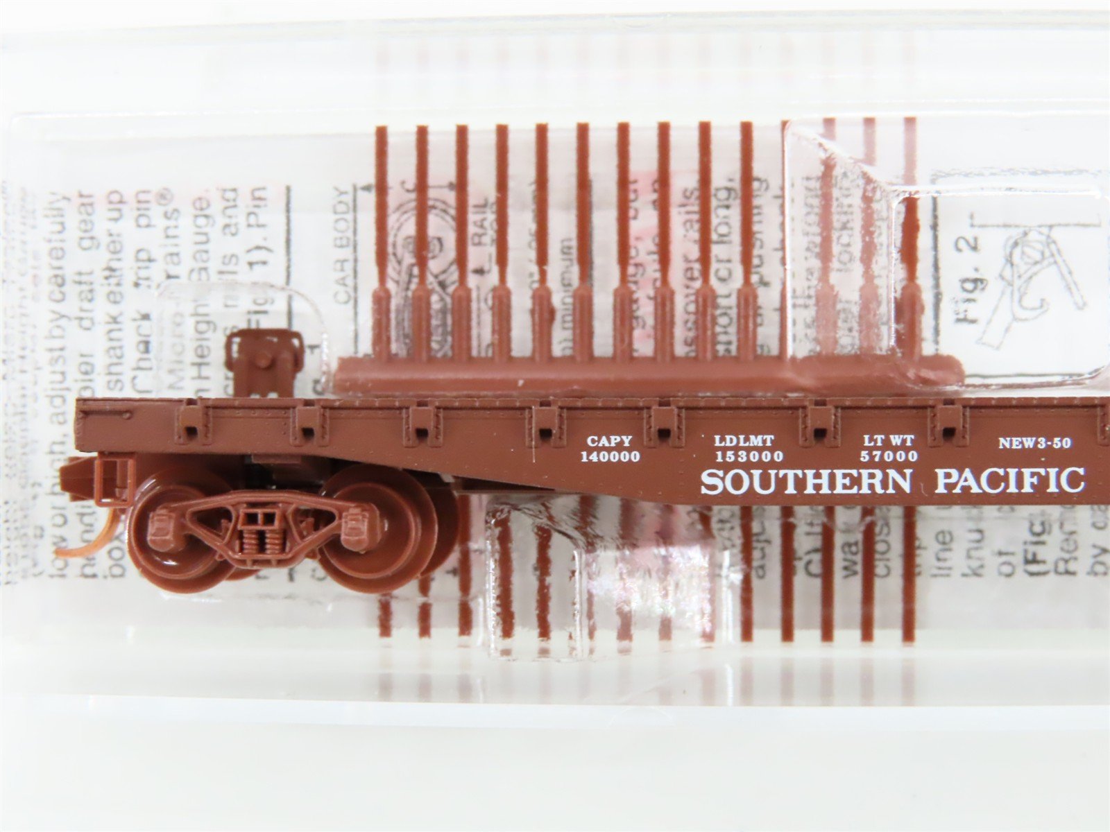 N Scale Micro-Trains MTL 45030 SP Southern Pacific Railroad 50' Flat Car #142549