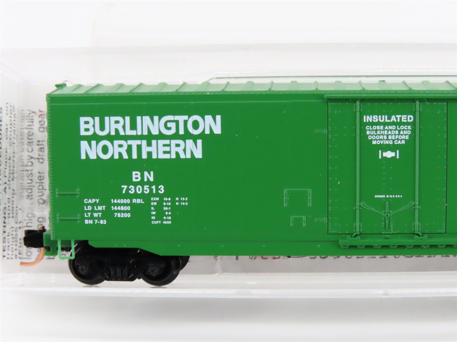 N Scale Micro-Trains MTL 38200 BN Burlington Northern 50' Box Car #730513