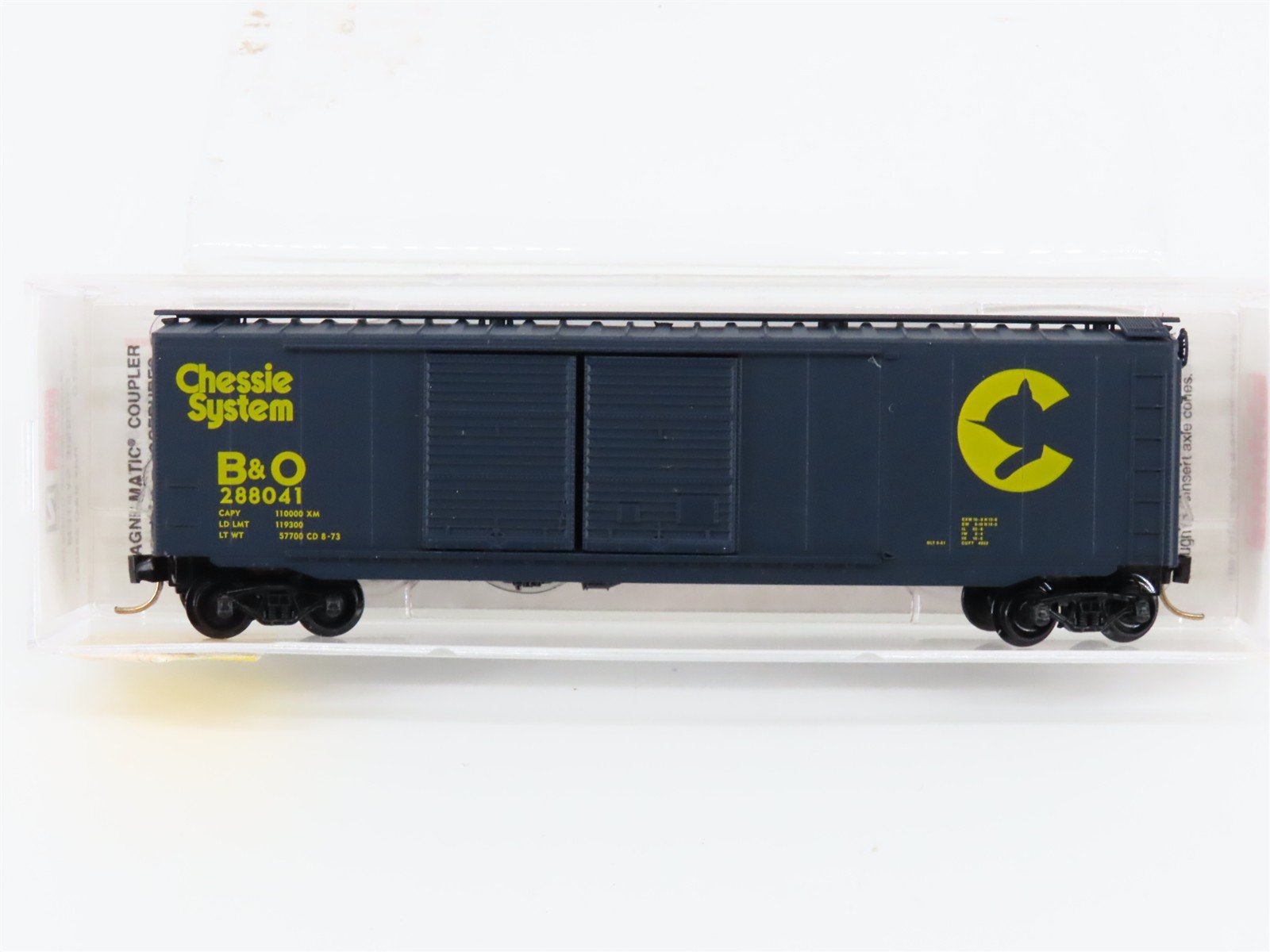 N Micro-Trains MTL 34010 B&O Chessie System 50' Double Door Box Car #288041