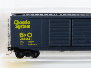 N Micro-Trains MTL 34010 B&O Chessie System 50' Double Door Box Car #288041
