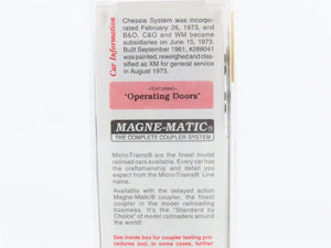 N Micro-Trains MTL 34010 B&O Chessie System 50' Double Door Box Car #288041