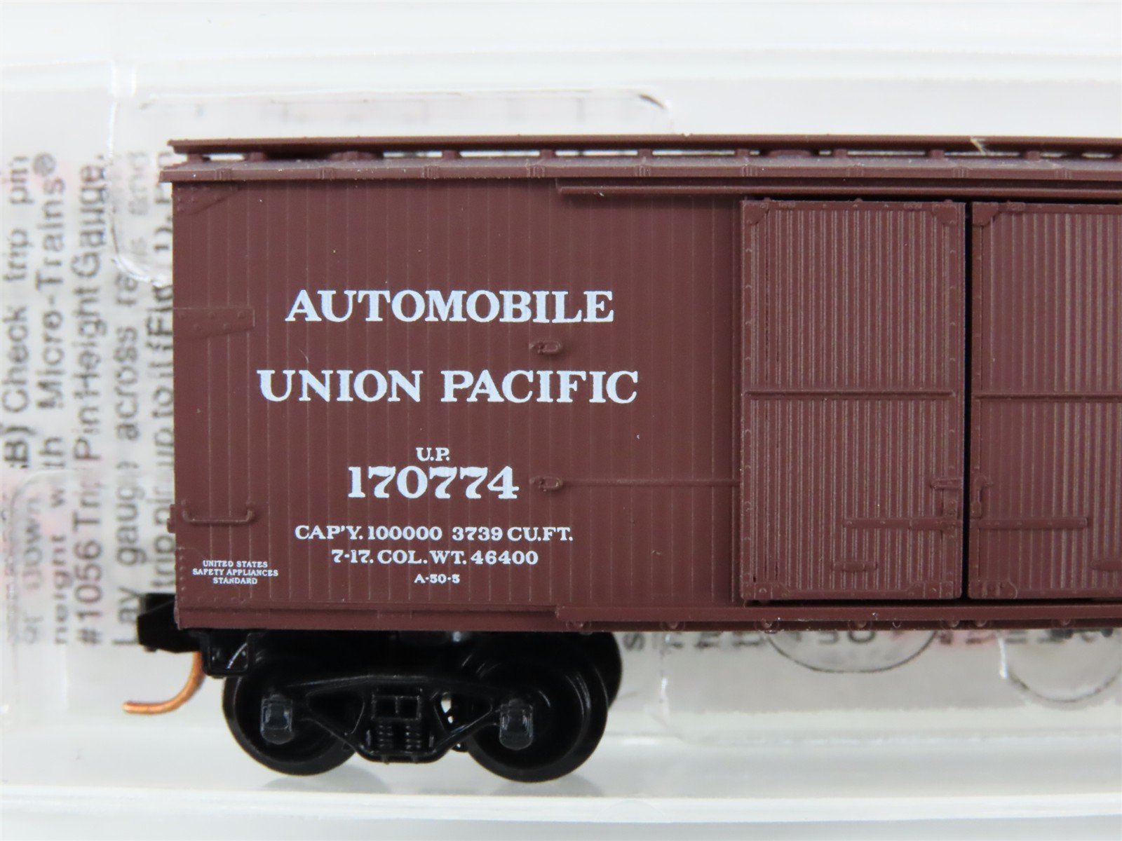 N Scale Micro-Trains MTL 41010 UP Union Pacific 40' Automobile Box Car #170774