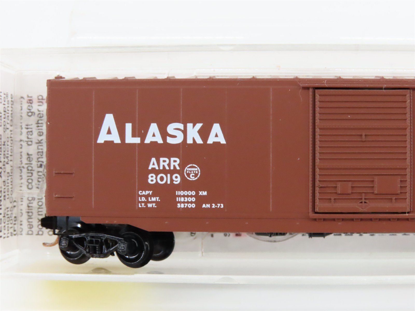 N Scale Micro-Trains MTL 77030 ARR Alaska Railroad 50' Single Door Box Car #8019