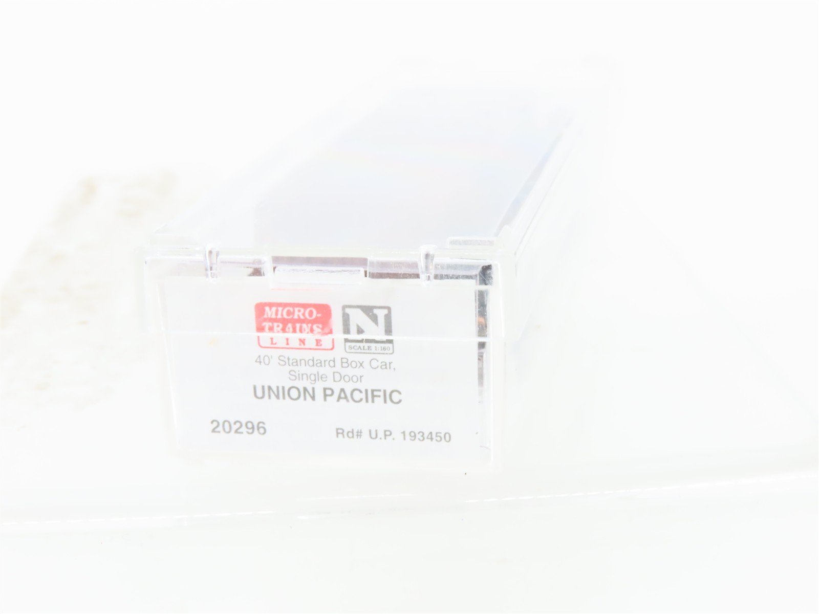 N Scale Micro-Trains MTL 20296 UP Union Pacific 40' Single Door Box Car #193450