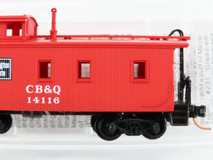 N Scale Micro-Trains MTL 51120 CB&W Burlington Route 34' Wood Caboose #14116