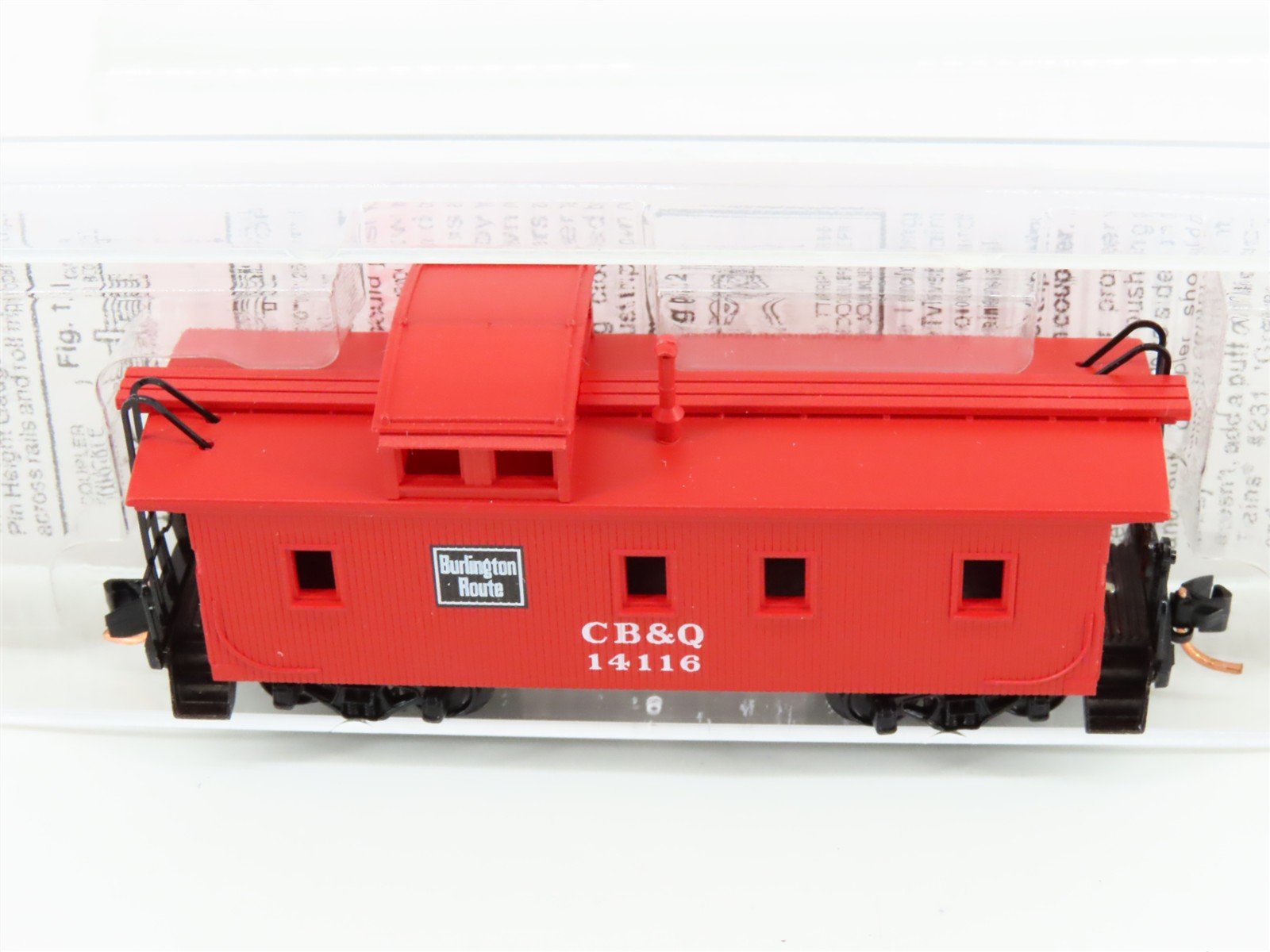 N Scale Micro-Trains MTL 51120 CB&W Burlington Route 34' Wood Caboose #14116