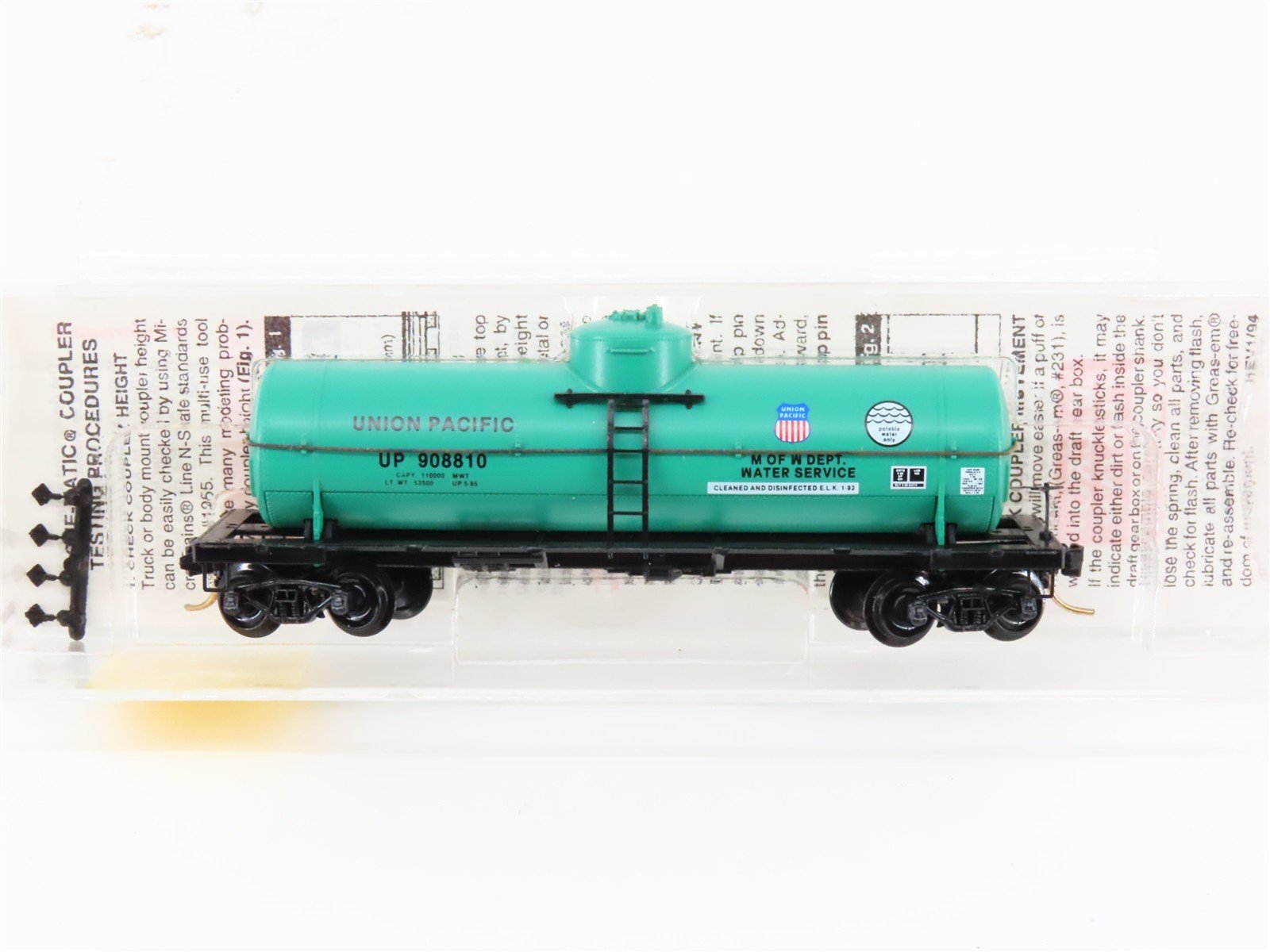N Scale Micro-Trains MTL 65340 UP Union Pacific 39' Single Dome Tank Car #908810