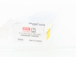 N Scale Micro-Trains MTL 55150 CP Canadian Pacific 33' 2-Bay Open Hopper #354037