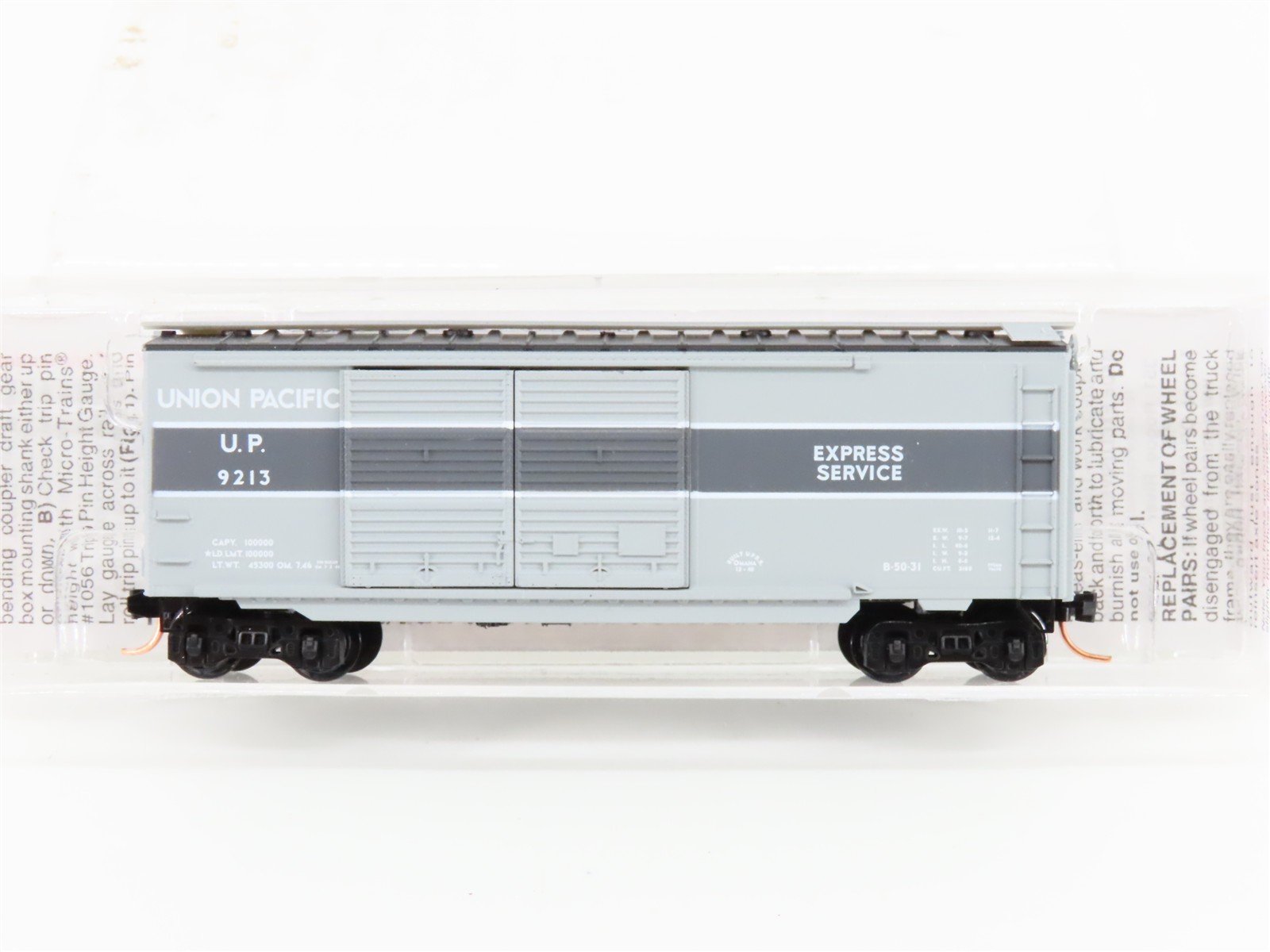 N Scale Micro-Trains MTL 23270 UP Union Pacific 40' Single Door Box Car #9213
