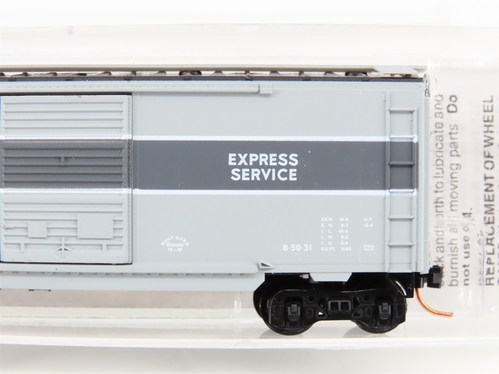 N Scale Micro-Trains MTL 23270 UP Union Pacific 40' Single Door Box Car #9213