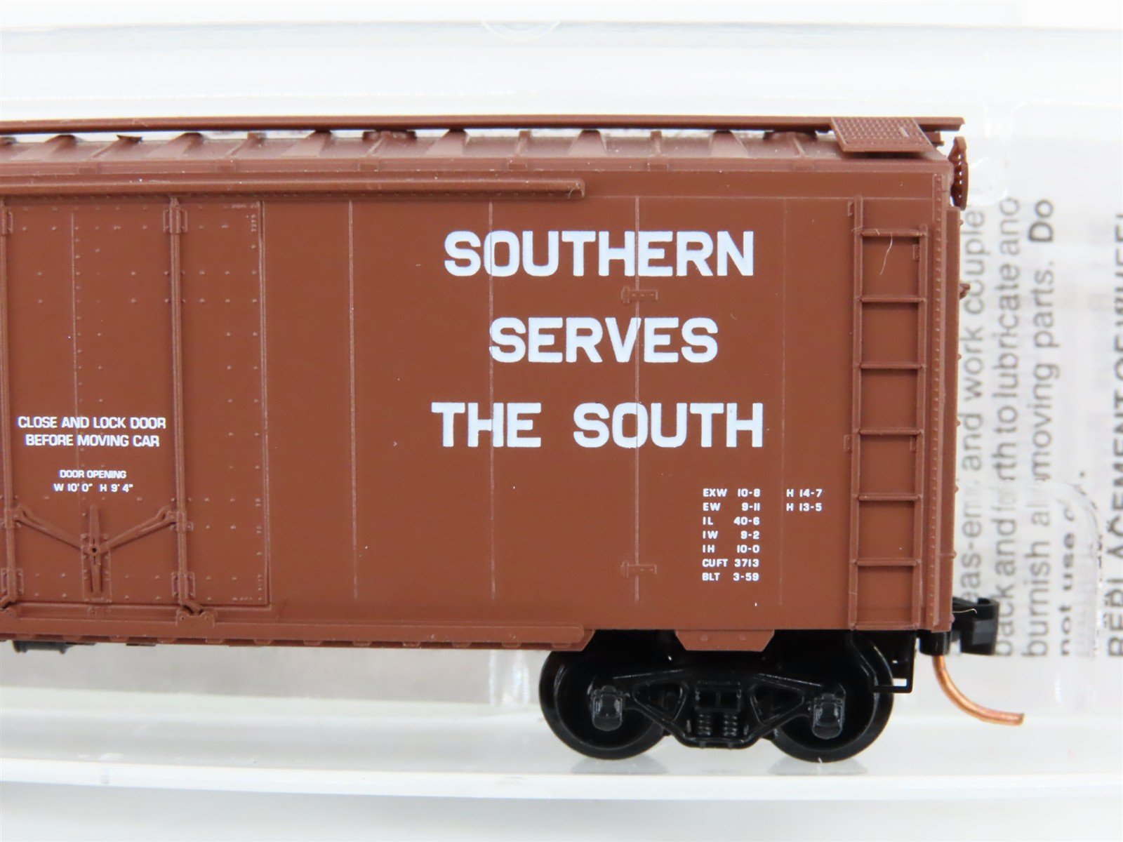 N Micro-Trains MTL 21100 SOU Southern Railway 40' Plug Door Box Car #505603