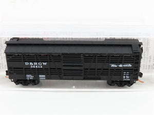 N Scale Micro-Trains MTL 35090 D&RGW Rio Grande 40' Despatch Stock Car #36413
