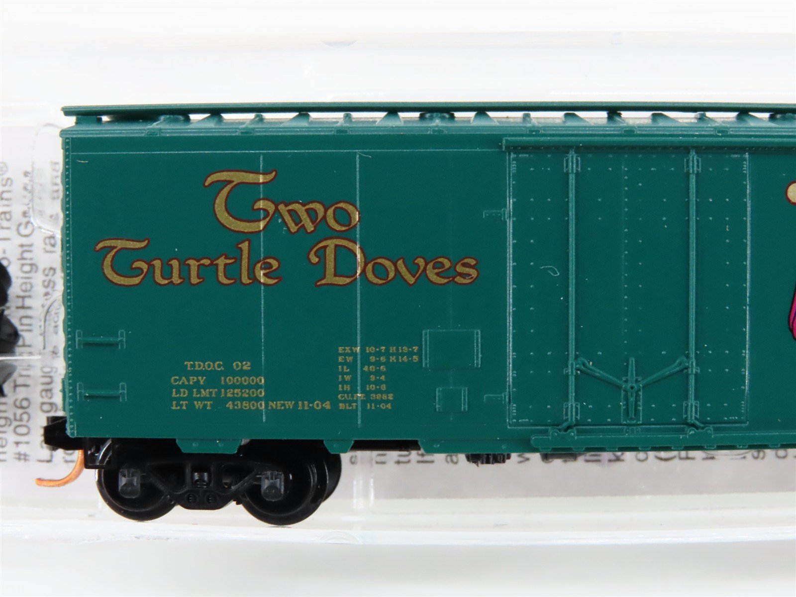 N Scale Micro-Trains MTL 21502 TDOC Christmas Two Turtle Doves 40' Box Car #02