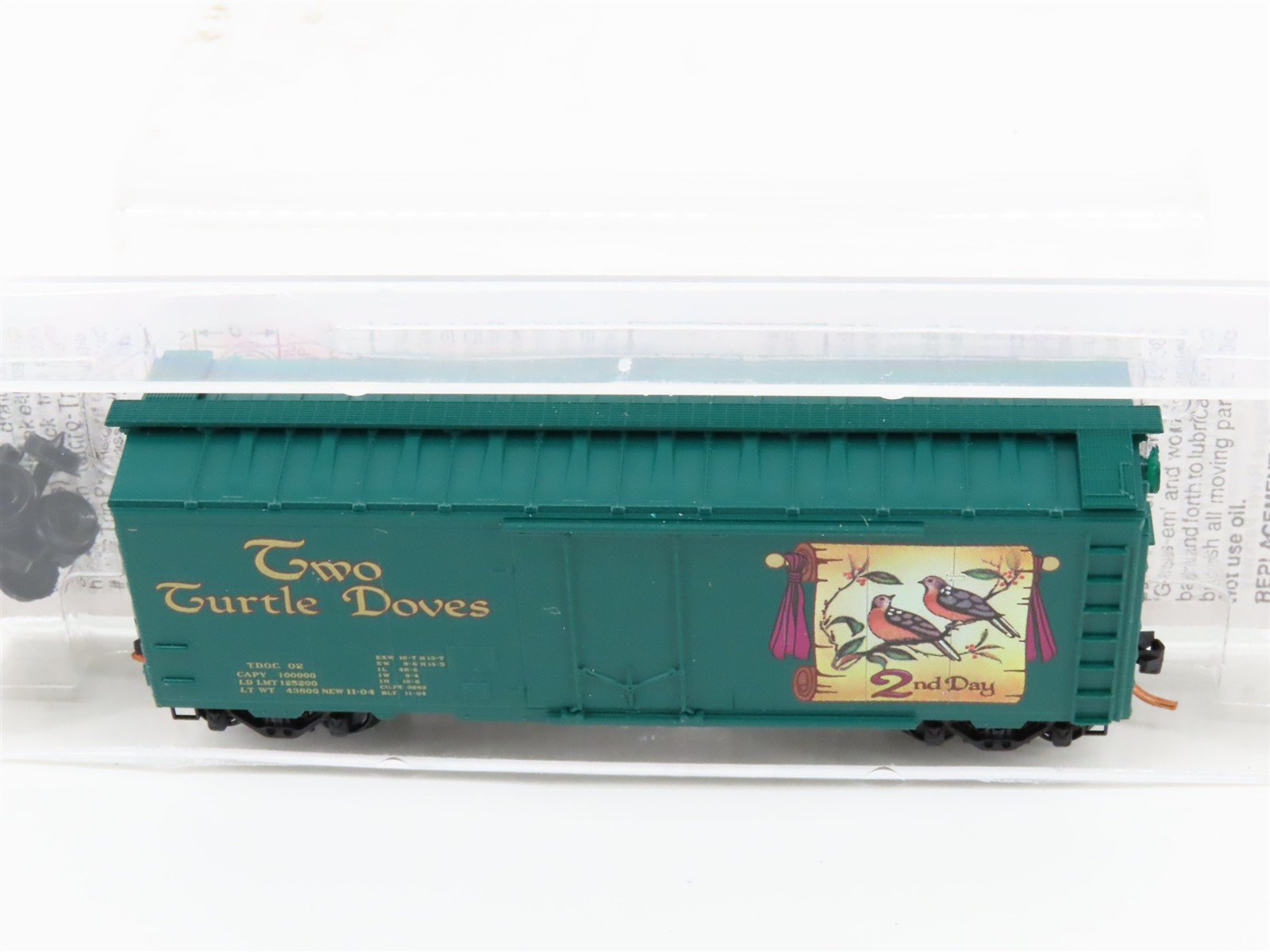 N Scale Micro-Trains MTL 21502 TDOC Christmas Two Turtle Doves 40' Box Car #02