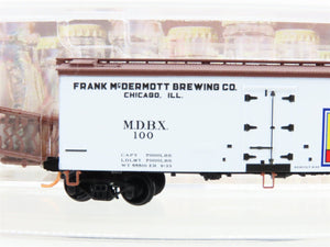 N Scale Micro-Trains MTL 05800546 MDBX Senate Brewing Co. 36' Wood Reefer #100
