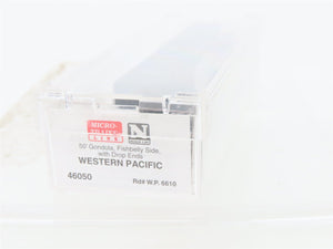N Scale Micro-Trains MTL 46050 WP Western Pacific Railroad 50' Gondola #6610