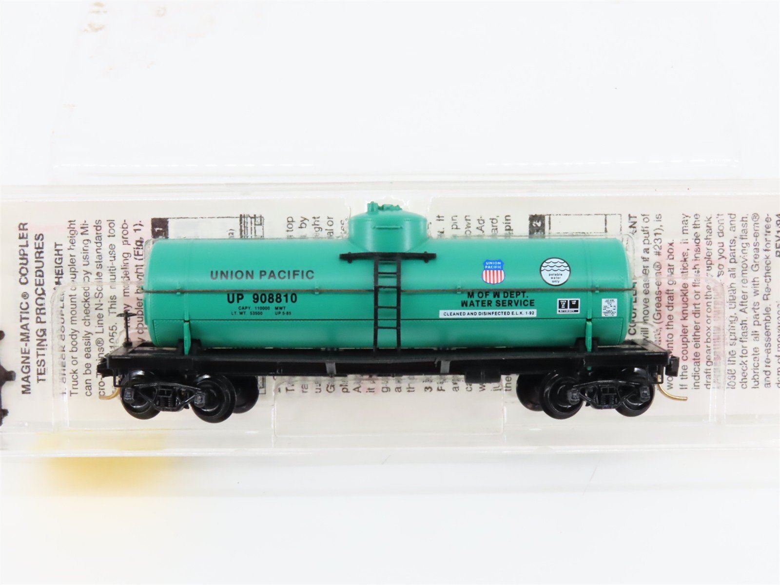 N Scale Micro-Trains MTL 65340 UP Union Pacific 39' Single Dome Tank Car #908810