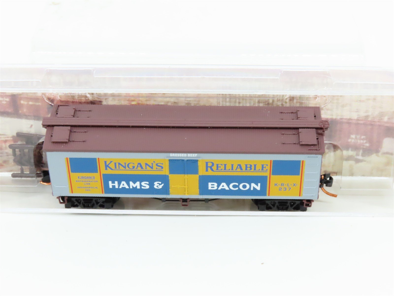 N Scale Micro-Trains MTL 05800130 KRLX Kingan's Reliable Ham & Bacon Reefer #237