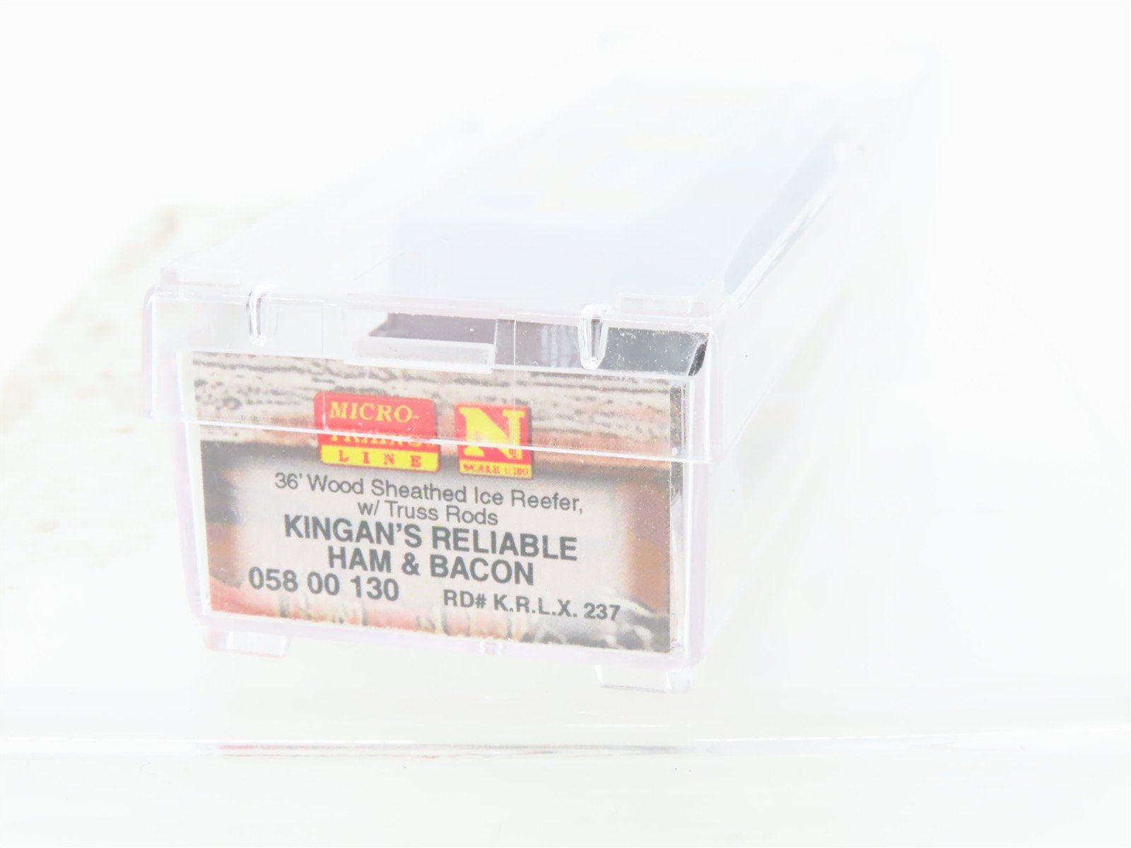 N Scale Micro-Trains MTL 05800130 KRLX Kingan's Reliable Ham & Bacon Reefer #237