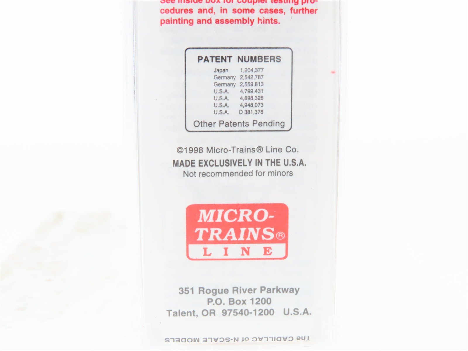 N Scale Micro-Trains MTL 59030 ATSF Santa Fe 40' Steel Side Ice Reefer #188457