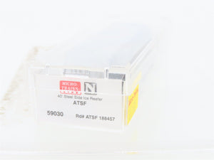 N Scale Micro-Trains MTL 59030 ATSF Santa Fe 40' Steel Side Ice Reefer #188457