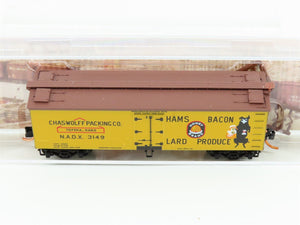 N Scale Micro-Trains MTL 05800516 NADX Chaswolff Packing Co. 36' Reefer #3149