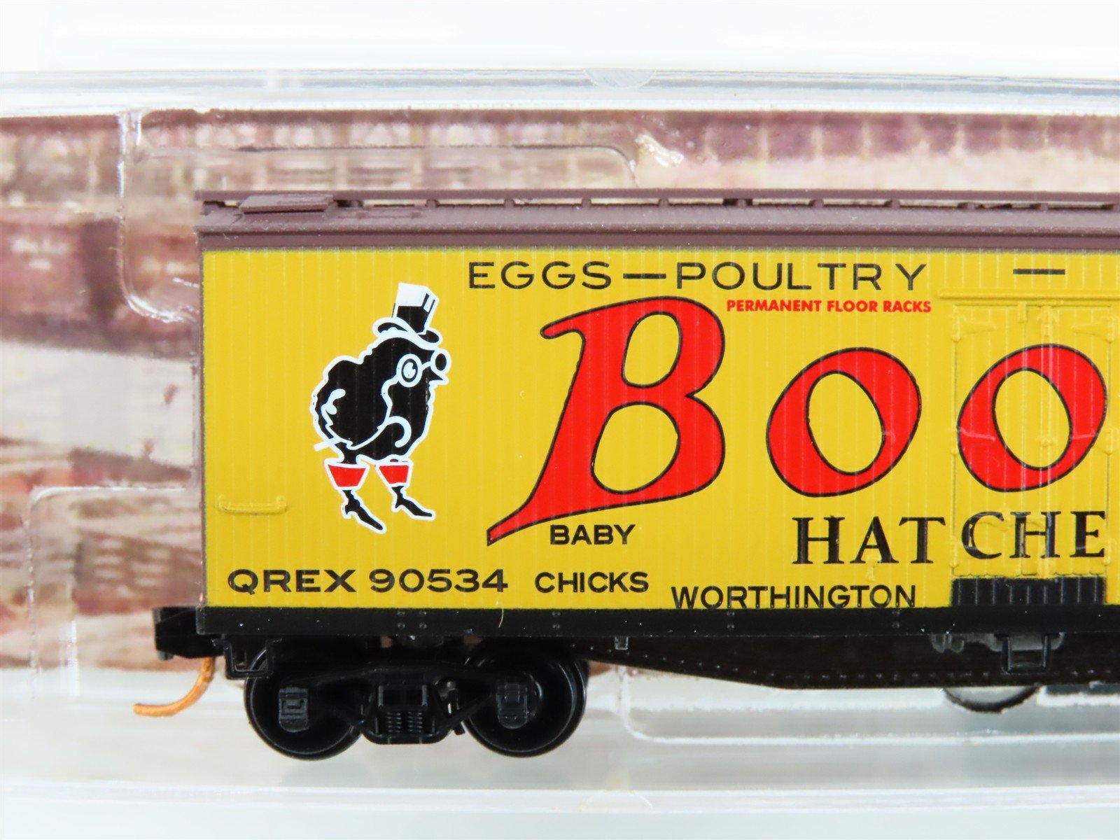 N Scale Micro-Trains MTL 04900620 QREX Bootes Hatcheries 40' Wood Reefer #90534