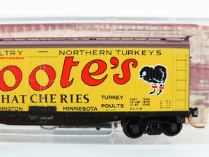 N Scale Micro-Trains MTL 04900620 QREX Bootes Hatcheries 40' Wood Reefer #90534