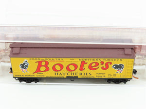 N Scale Micro-Trains MTL 04900620 QREX Bootes Hatcheries 40' Wood Reefer #90534