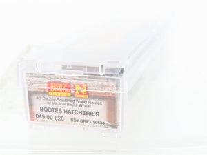 N Scale Micro-Trains MTL 04900620 QREX Bootes Hatcheries 40' Wood Reefer #90534