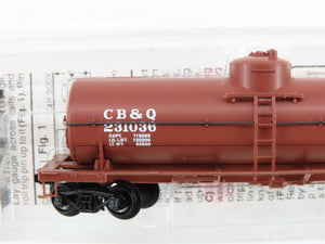 N Scale Micro-Trains MTL 06500610 CB&Q Burlington Route 39' Tank Car #231036
