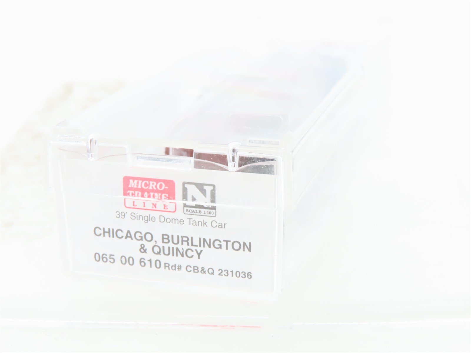 N Scale Micro-Trains MTL 06500610 CB&Q Burlington Route 39' Tank Car #231036